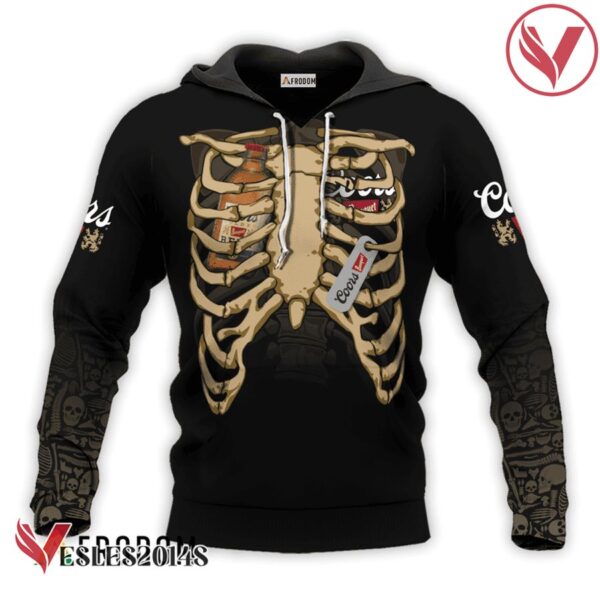 Coors Banquet Skeleton Ribcage Hoodie & Zip Hoodie - Vesles2014S 1