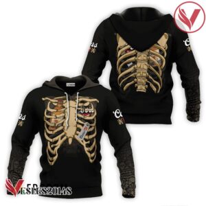 Coors Banquet Skeleton Ribcage Hoodie & Zip Hoodie - Vesles2014S