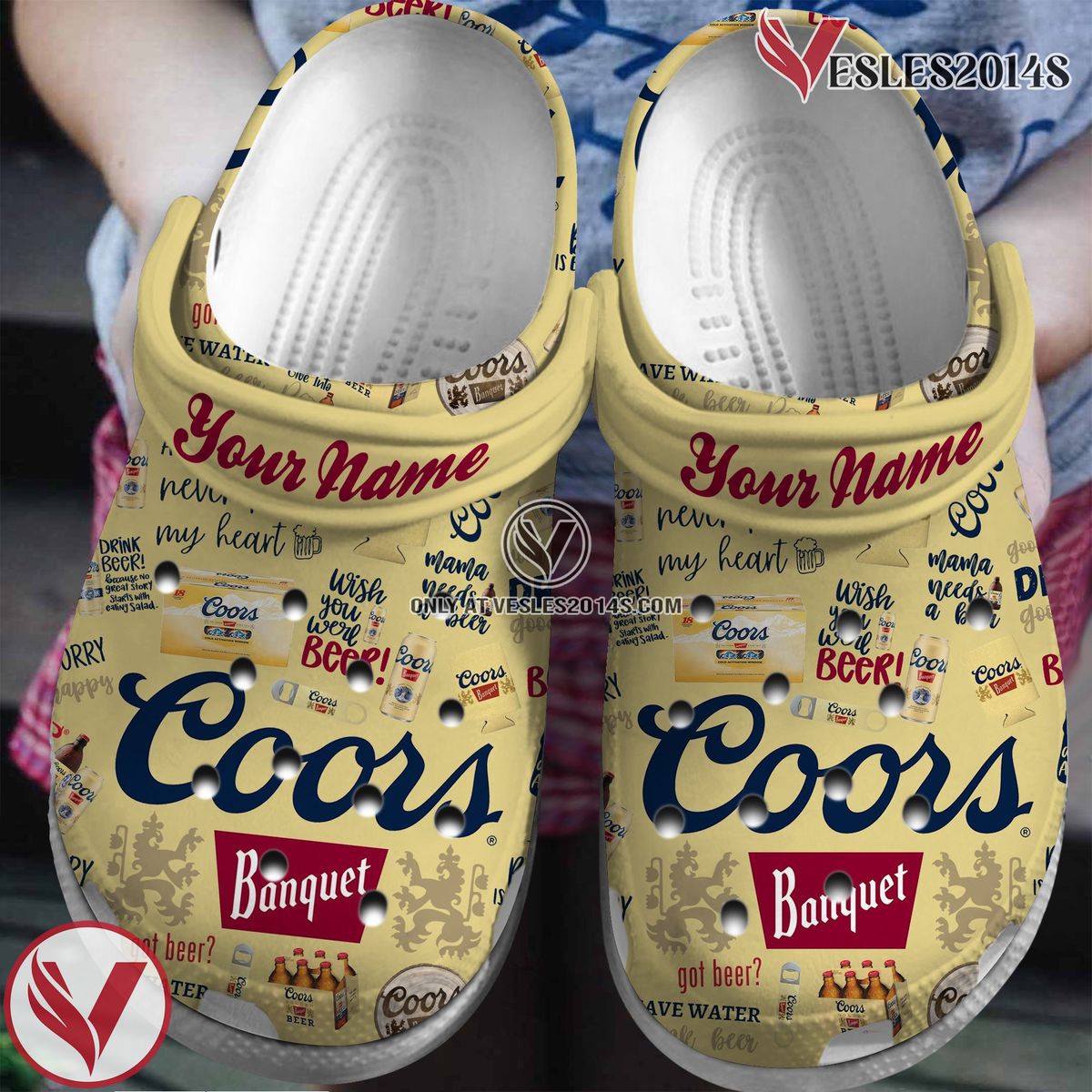 Coors Beer Crocs Crocband Clogs Shoes Comfortable For Men Women and Kids Style 1, Unique Gift From Vesles2014S
