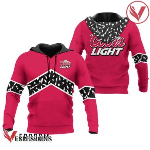 Coors Light Pink Wine Pattern Hoodie & Zip Hoodie - Vesles2014S