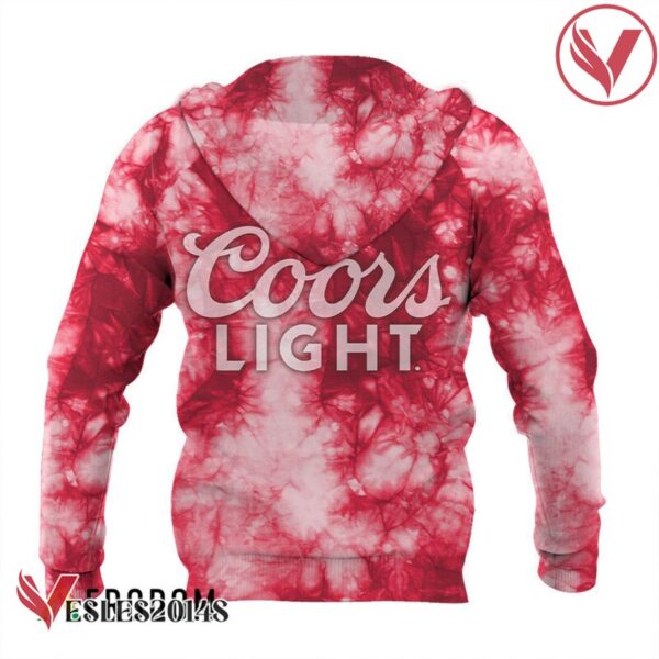 Coors Light Red Tie-dye Hoodie & Zip Hoodie - Vesles2014S 3