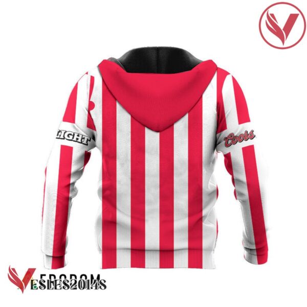 Coors Light Red Vintage Striped Hoodie & Zip Hoodie - Vesles2014S 4