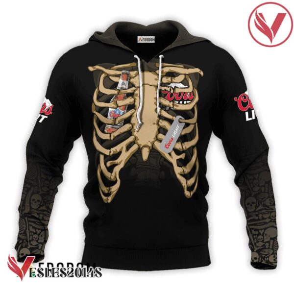Coors Light Skeleton Ribcage Hoodie & Zip Hoodie - Vesles2014S 1