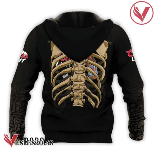 Coors Light Skeleton Ribcage Hoodie & Zip Hoodie - Vesles2014S 3