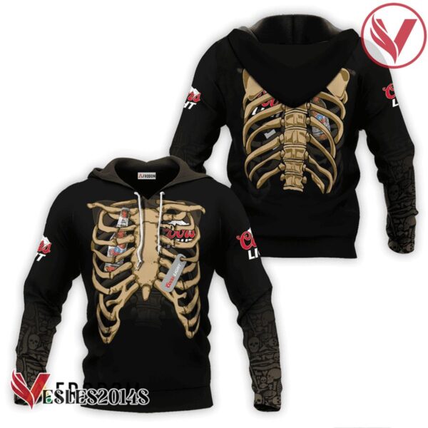 Coors Light Skeleton Ribcage Hoodie & Zip Hoodie - Vesles2014S