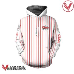 Coors Light White Vertical Striped Hoodie & Zip Hoodie - Vesles2014S 1