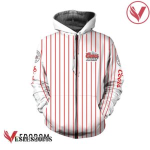 Coors Light White Vertical Striped Hoodie & Zip Hoodie - Vesles2014S 2
