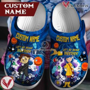 Coraline Cartoon Crocs Crocband Clogs Shoes Comfortable For Men Women and Kids Style 6, Unique Gift From  Vesles2014S