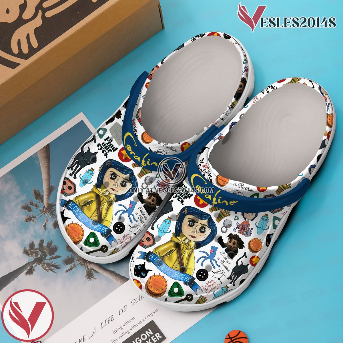 Coraline Movie Crocs Crocband Clogs Shoes Comfortable For Men Women and Kids Style 3 - Vesles2014S 2