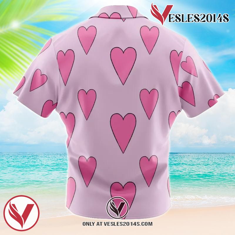 Corazon Donquixote Rosinante One Piece Hawaiian Button Up Shirt, Perfect Gifts For Anime Lovers - Vesles2014S 1