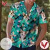 Corgi Dog Funny Hawaiian Graphic Print Short Sleeve Hawaiian Casual Shirt Vesles2014S
