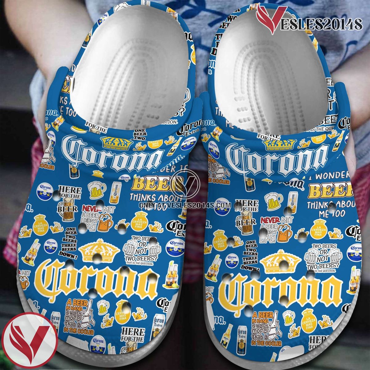 Corona Beer Beer Crocs Crocband Clogs Shoes Comfortable For Men Women and Kids, Unique Gift From Vesles2014S