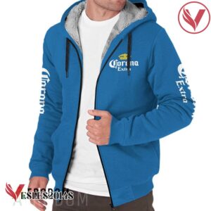 Corona Extra Beer Fleece Zip Up Hoodie - Vesles2014S 1