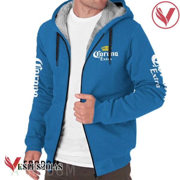 Corona Extra Beer Fleece Zip Up Hoodie - Vesles2014S 1