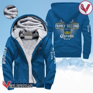 Corona Extra Beer Fleece Zip Up Hoodie - Vesles2014S