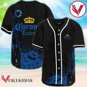 Corona Extra Black Halloween Witch Baseball Jersey, Perfect Gifts For Fans - Vesles2014S