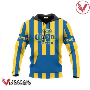Corona Extra Blue Vintage Striped Hoodie & Zip Hoodie - Vesles2014S 2