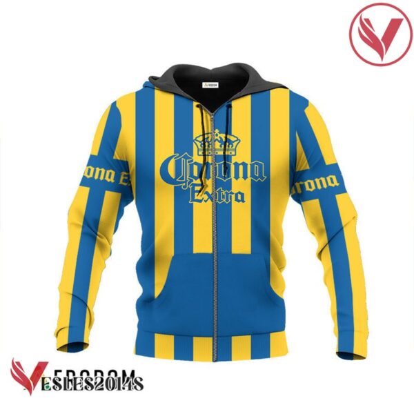 Corona Extra Blue Vintage Striped Hoodie & Zip Hoodie - Vesles2014S 3