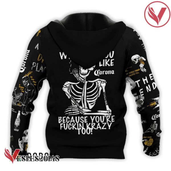 Corona Extra Rock And Roll Skeleton Skull Hoodie & Zip Hoodie - Vesles2014S 3