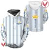 Corona Extra White Vertical Striped Hoodie & Zip Hoodie - Vesles2014S