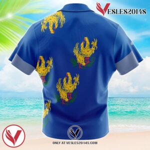 Costa del Sol Chocobo Final Fantasy 7 Hawaiian Button Up Shirt, Perfect Gifts For Anime Lovers - Vesles2014S 1