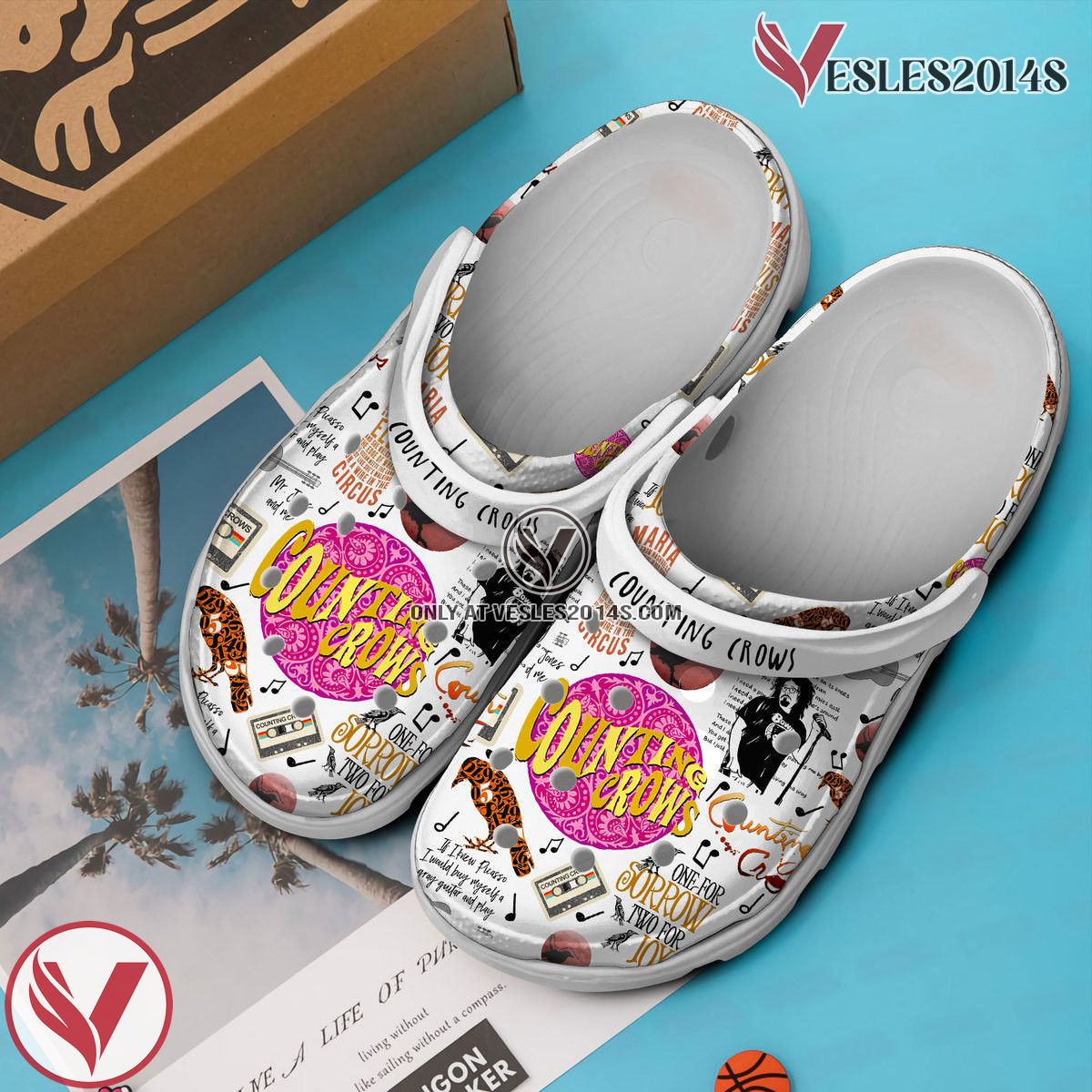 Counting Crows Music Crocs Crocband Clogs Shoes, Unique Gifts For Fans Style 1 - Vesles2014S 2