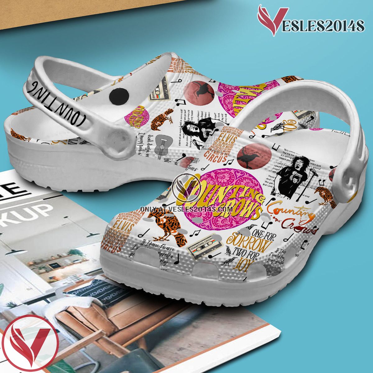 Counting Crows Music Crocs Crocband Clogs Shoes, Unique Gifts For Fans Style 1 - Vesles2014S 3