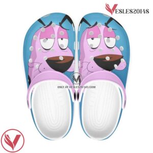 Courage the Cowardly dog Cartoon Crocs Crocband Shoes Clogs Custom Name For Men Women and Kids, Unique Gift From  Vesles2014S