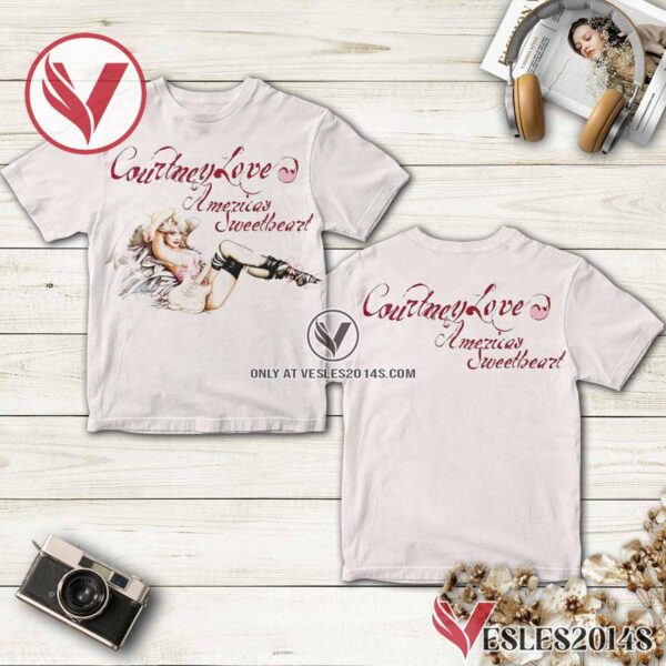 Courtney Love America’s Sweetheart Album Cover Shirt, Unique Gifts For Music Lovers - Vesles2014S