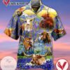 Cow Texas Print Short Sleeve Hawaiian Casual Shirt Vesles2014S