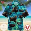 Cow Tropical Print Short Sleeve Hawaiian Casual Shirt Vesles2014S