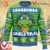 Cowabunga Leonardo Christmas Teenage Mutant Ninja Turtles Ugly Christmas Sweater, Unique Christmas Gift For Fans - Vesles2014S