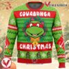 Cowabunga Raphael Christmas Teenage Mutant Ninja Turtles Ugly Christmas Sweater, Unique Christmas Gift For Fans - Vesles2014S