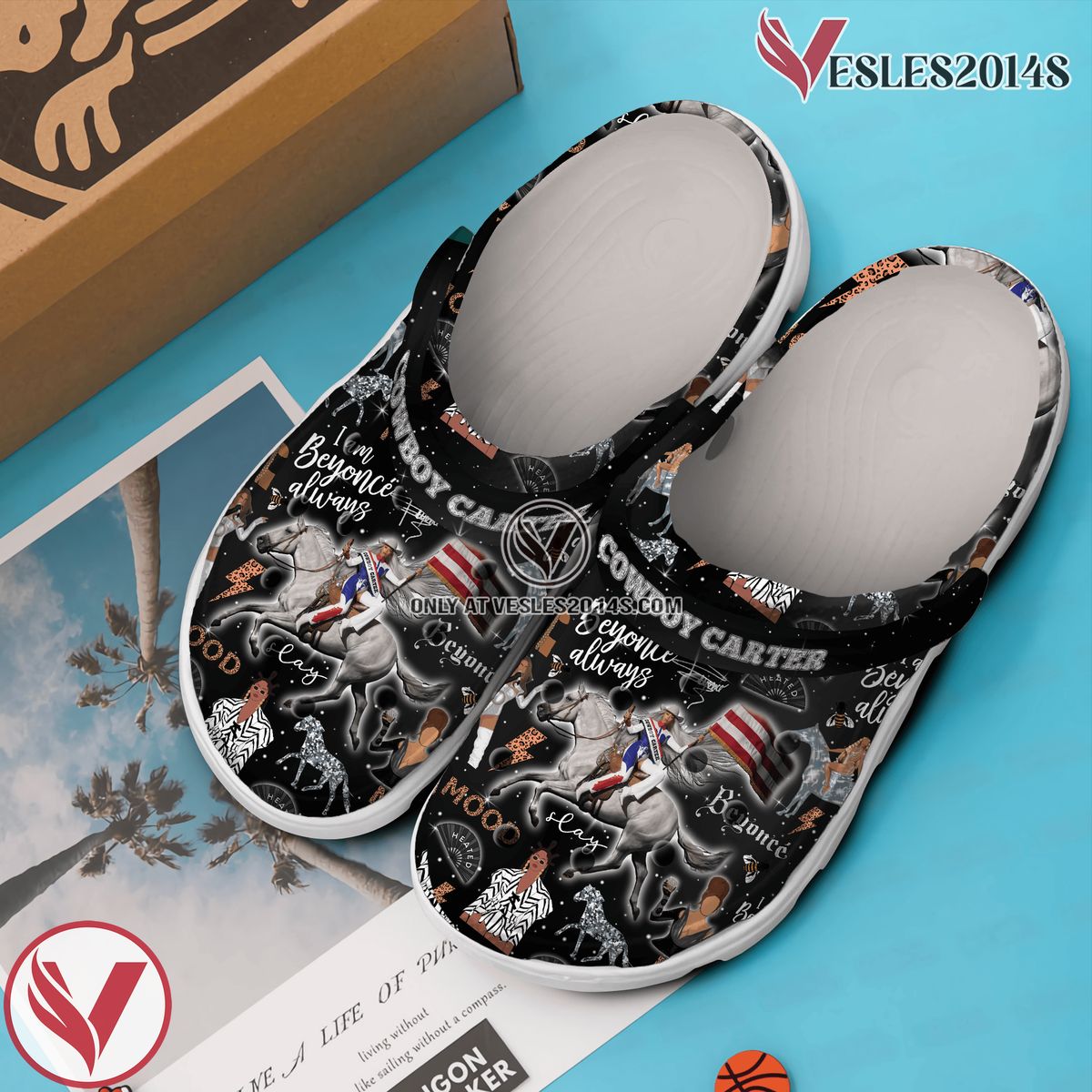 Cowboy Carter Beyoncé Music Crocs Crocband Clogs Shoes, Unique Gifts For Fans - Vesles2014S 2