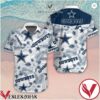 Cowboys Star Navy Tropical Floral White Hawaiian Shirt, Unique Gifts For Friends - Vesles2014S 1
