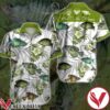 Crappie Lovers Peace Loves Crappies Green Tropical Floral White Hawaiian Shirt, Unique Gifts For Friends - Vesles2014S 1