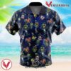 Crash and Dr Neo Pattern Crash Bandicoot Hawaiian Button Up Shirt, Perfect Gifts For Anime Lovers - Vesles2014S