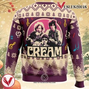 Cream Band Ugly Christmas Sweater, Unique Christmas Gift For Fans - Vesles2014S 1
