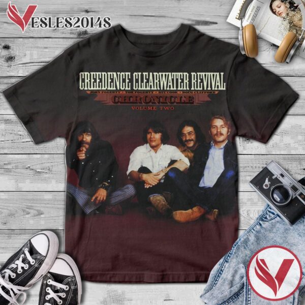 Creedence Clearwater Revival Chronicle Volume Two Compilation Album Cover Shirt, Perfect Gifts For Music Lovers - Vesles2014S
