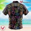 Crest Symbols Digimon Hawaiian Button Up Shirt, Perfect Gifts For Anime Lovers - Vesles2014S