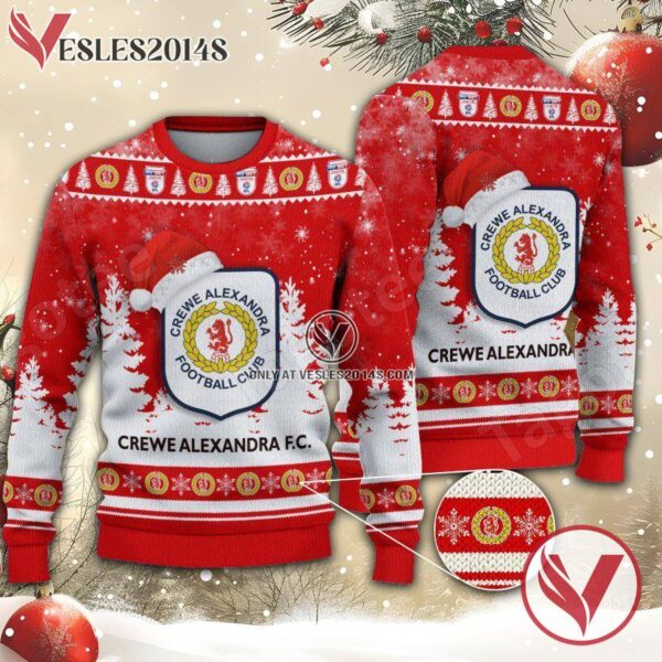 Crewe Alexandra Sport Ugly Christmas Sweater, Unique Gifts For Fans - Vesles2014aS 1