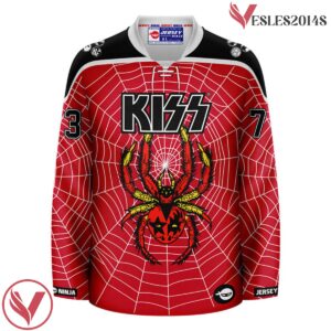 Crimson Spiderweb Coventry KISS  Hockey Jersey - Vesles2014S 2