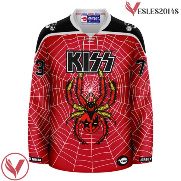Crimson Spiderweb Coventry KISS  Hockey Jersey - Vesles2014S 2