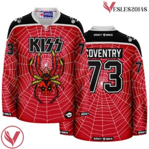 Crimson Spiderweb Coventry KISS  Hockey Jersey - Vesles2014S