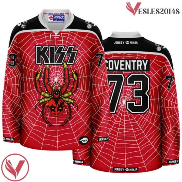 Crimson Spiderweb Coventry KISS  Hockey Jersey - Vesles2014S