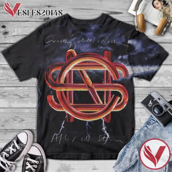 Crosby, Stills And Nash After The Storm Album Cover Shirt, Perfect Gifts For Music Lovers - Vesles2014S