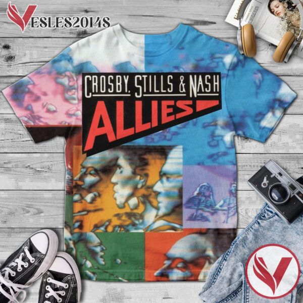 Crosby, Stills And Nash Allies Album Cover Shirt, Perfect Gifts For Music Lovers - Vesles2014S