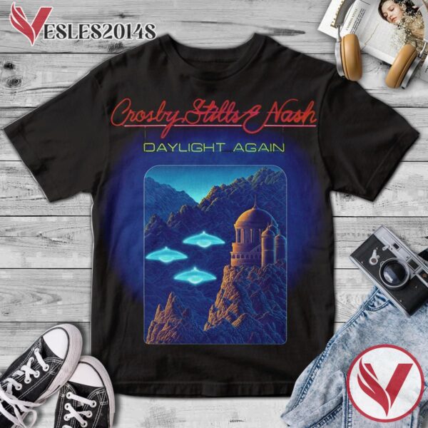Crosby, Stills And Nash Daylight Again Album Cover Shirt, Perfect Gifts For Music Lovers - Vesles2014S