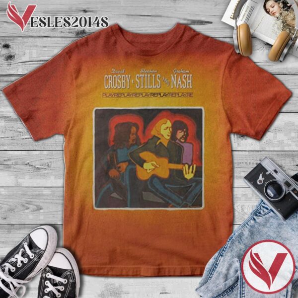 Crosby, Stills And Nash Replay Album Cover Shirt, Perfect Gifts For Music Lovers - Vesles2014S