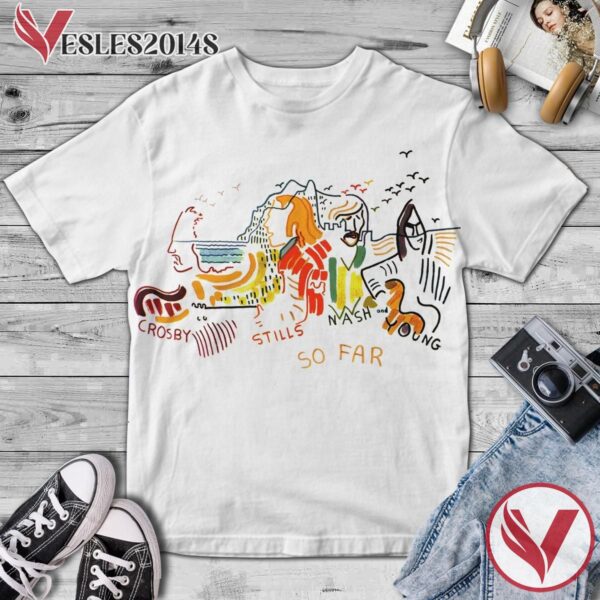 Crosby Stills Nash And Young So Far Album Cover Shirt, Perfect Gifts For Music Lovers - Vesles2014S